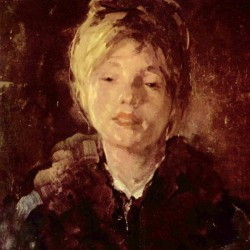 Portrait of a young girl with a beautiful look
